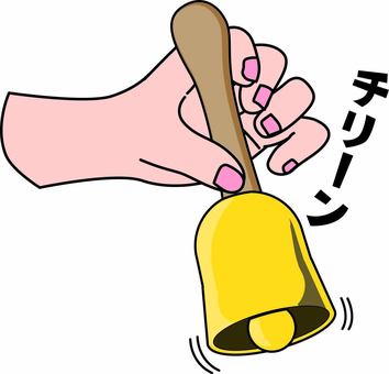 ベル鳴らす ベル,音,鳴らす,呼ぶ,持ち手,手,指,棒,シンプル,線画のイラスト素材