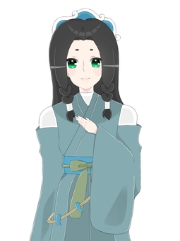 ミホススミ 八百万の神,女神,可愛い,癒し,スピリチュアルのイラスト素材