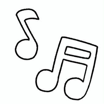 【黒線】音符白 音符,ゆるい,手描き,フリーハンド,デフォルメ,シンプル,かわいい,手書き,ラフ,模様のイラスト素材