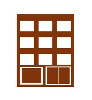 建物(ビル)アイコン 建物(ビル)アイコン ビル,オフィス,アパート,社屋,建築,会社,事務所,住宅,マンション,不動産のイラスト素材