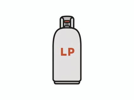 プロパンガスボンベ　LPガス ガスボンベ,lpガス,プロパンガス,高圧ガス,燃料,ガス代,生活費,家計,ライフライン,インフラのイラスト素材