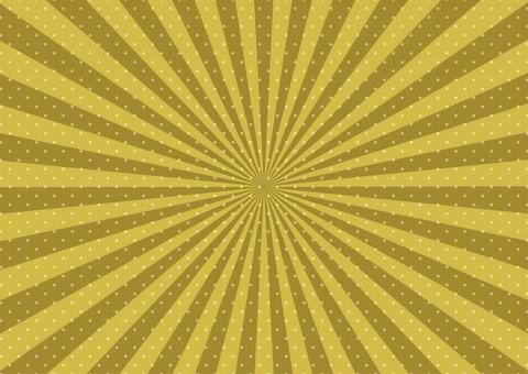 金色の放射線ドット2 放射線,背景,ドット,集中線,金のイラスト素材