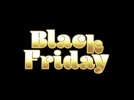 Illustration, black, friday, gold, 