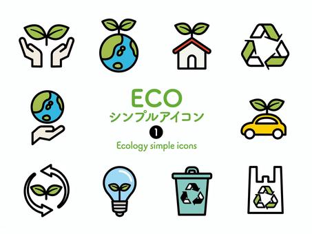 Illustration, icon collection, icon, ecology, 