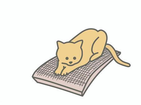 爪研ぎをする猫 動物,ペット,猫,獣医,獣医師,治療,動物病院,かわいい,爪研ぎのイラスト素材