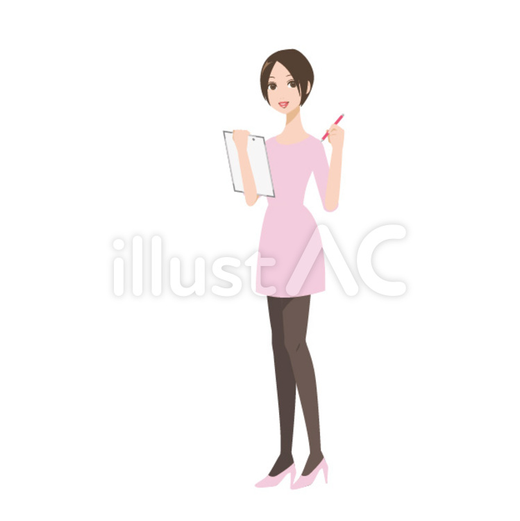エステの仕事 人物,女性,エステティシャンのイラスト素材