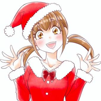 サンタ服の女の子