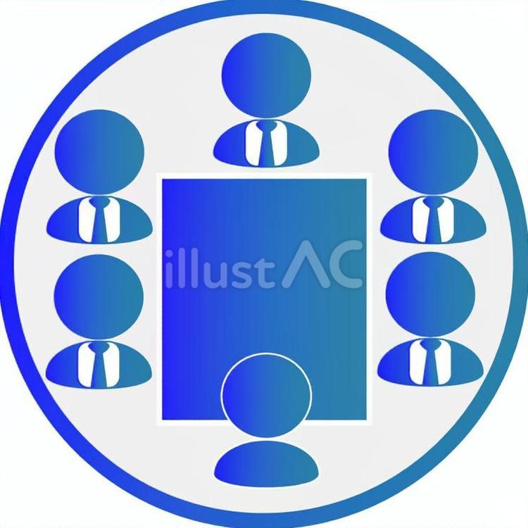 会議のアイコンです アイコン,会議,役員会のイラスト素材