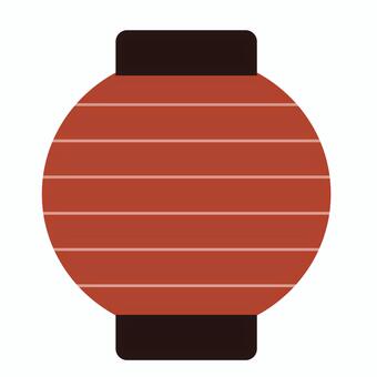 赤提灯　シンプルなちょうちんアイコン 赤提灯,ちょうちん,新年,お正月,フレーム,年賀状,和風,あしらい,パーツ,アイコンのイラスト素材