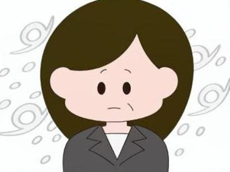 氷河期世代　女性　スーツ 氷河期世代,就職氷河期,氷河期,吹雪,会社員,中年,中高年,スーツ,女性,人物のイラスト素材