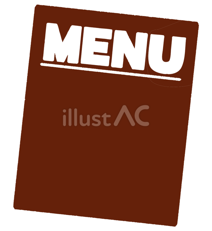 MENUリスト（濃い赤） menu,リスト,レストランのイラスト素材