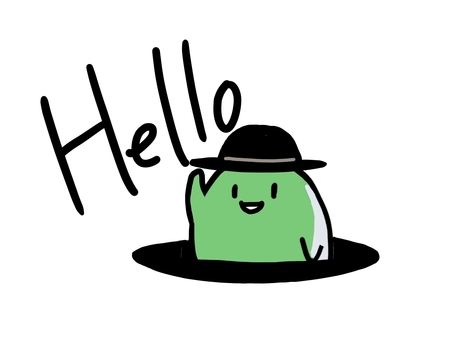 Illustration, hello, greeting, hat, 