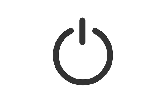 黒い電源　アイコン 電源,パソコン,アイコン,pc,電化製品,家電,起動,スマホ,機器,入れるのイラスト素材