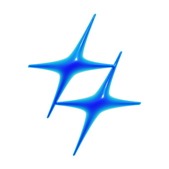 ぷっくりした青い輝きの3Dアイコン1 キラキラ,アイコン,輝き,3d,立体,マーク,ダイヤ,可愛い,フェミニン,キュートのイラスト素材