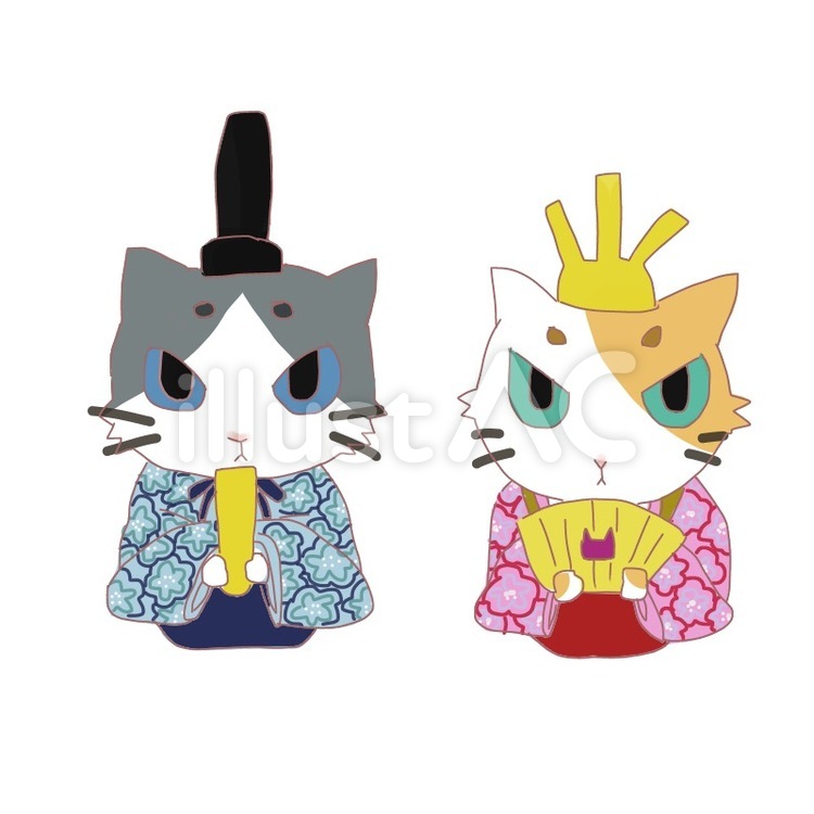 ひにゃまつり 猫,ねこ,ネコのイラスト素材