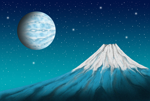 Illustration, mountain, mountains, planet, 