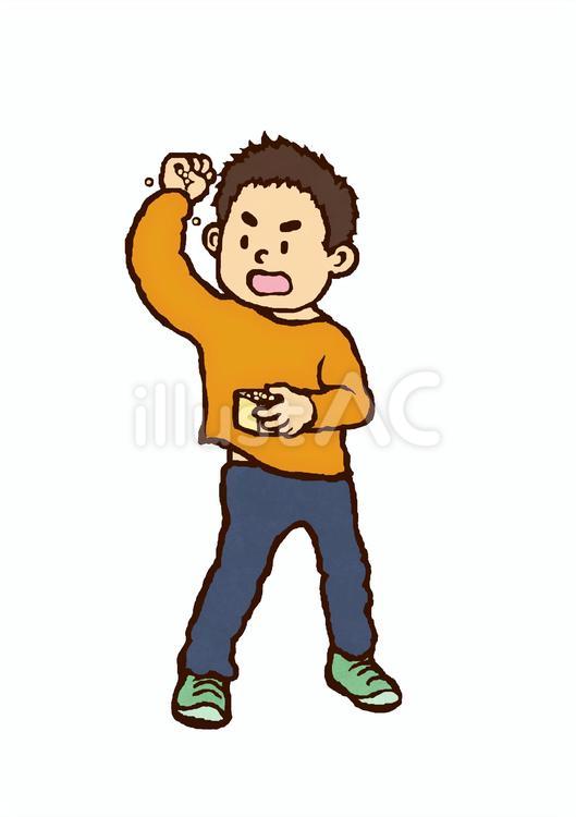 豆をまく子供2 節分,行事,２月のイラスト素材