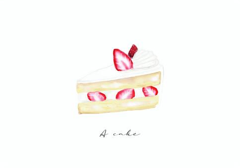 いちごショートケーキ ショートケーキ,いちご,ホイップクリーム,ケーキ,スイーツ,おやつのイラスト素材