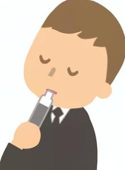 電子タバコを吸うスーツの男性 電子タバコを吸うスーツの男性 電子タバコ,タバコ,吸う,会社員,スーツのイラスト素材
