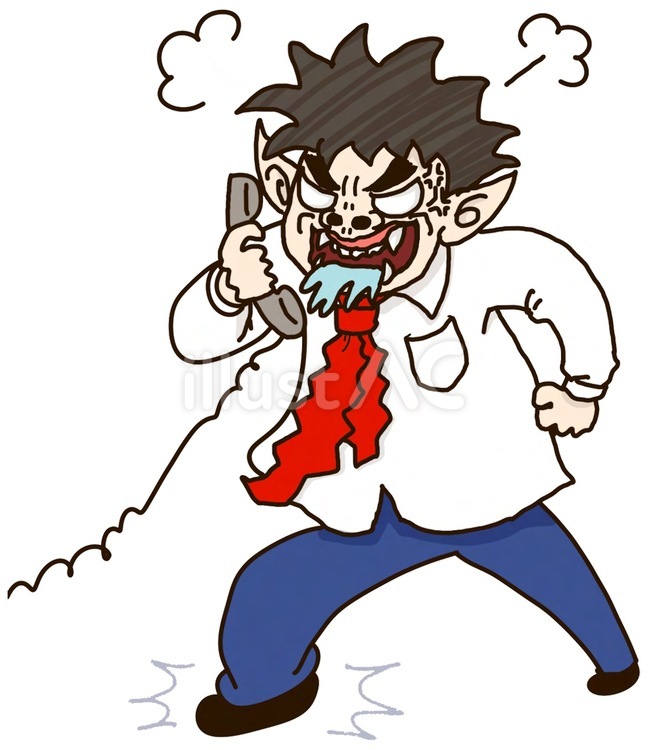 怒りオヤジ サラリーマン,怒り,憤怒のイラスト素材
