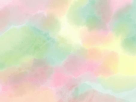 水彩混色もや 背景,グラデーション,テクスチャ,背景素材,水彩,もや,滲み,色むら,濃淡,ピンクのイラスト素材