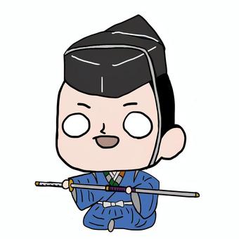 ゆるい三好長慶さん 三好長慶,千熊丸,利長,天下人,副王,三好政権,下克上,戦国,時代,室町時代のイラスト素材