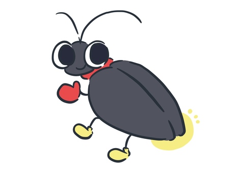 ほたる2 ほたる,ホタル,蛍,かわいい,虫,昆虫,夏,イラストのイラスト素材