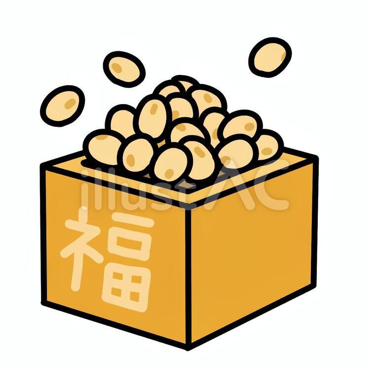 豆まき　節分 節分,豆まき,豆のイラスト素材