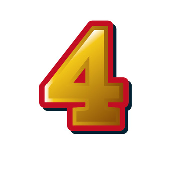 4, 4, red, gold, JPG, PNG and EPS