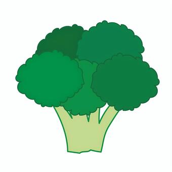 シンプルなブロッコリーのイラスト ブロッコリー,筋トレ,ダイエット,整腸,カロテン,カロチン,緑黄色野菜,子ども,給食,栄養のイラスト素材