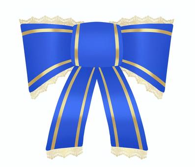 レースのついたクリスマスリボン(青) レースのついたクリスマスリボン(青) リボン,クリスマスリボン,クリスマス,冬,綺麗,可愛い,ワンポイント,飾り,青,ブルーのイラスト素材