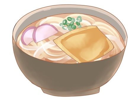きつねうどん うどん,きつね,食べ物,麺,和食,ご飯のイラスト素材