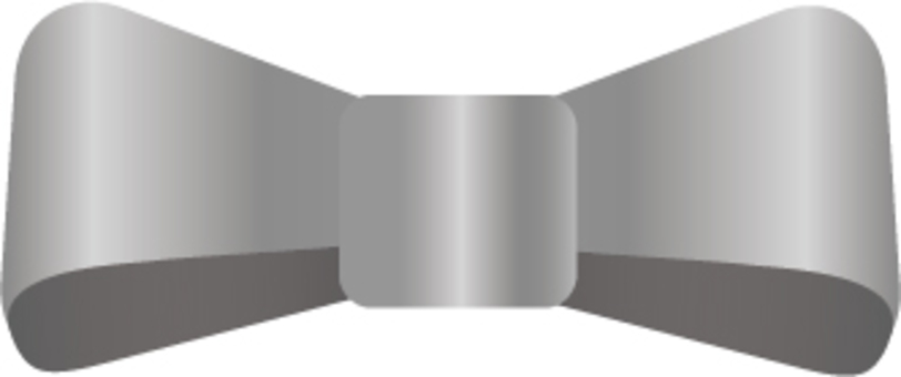 シルバーのリボンのイラスト リボン,りぼん,飾り,装飾,クリスマス,プレゼント,ギフト,可愛い,イラスト,デコレーションのイラスト素材