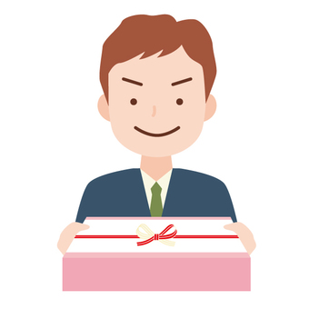 Illustration, gifts, male, suit, 