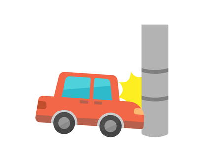 汽車電線桿, JPG, PNG 和 AI 汽車電線桿, 汽車, 電線桿, 衝突, JPG, PNG 和 AI