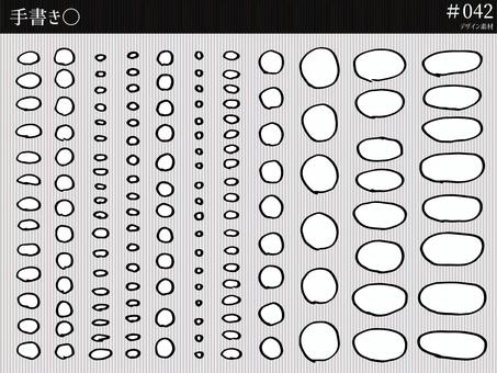 # 042 Handwritten circle, pill, circle, ○, JPG, PNG and AI