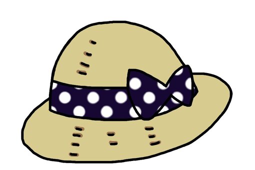 Illustration, summer, hat, prevention, JPG and PNG