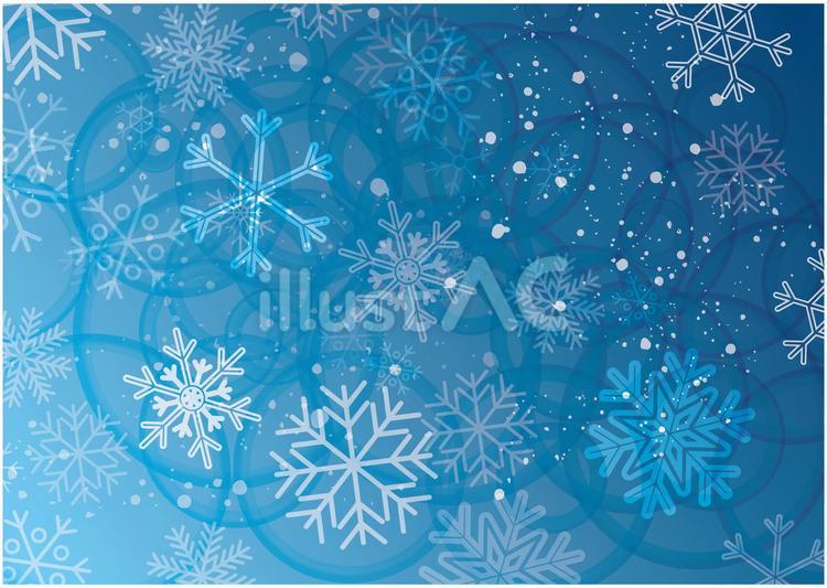 冬　雪の結晶　背景 冬,クリスマス,メリークリスマスのイラスト素材