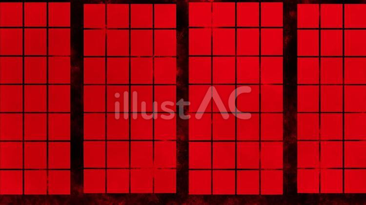 赤い抽象画 シルエットと線 赤い抽象画 シルエットと線 オリジナル風水開運版画 YZ10 吉祥赤