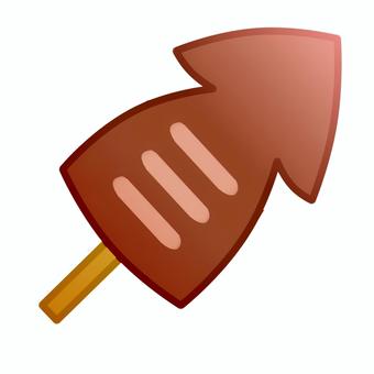 いか焼き いか焼き,イカ,いか,食べ物,シンプル,ゆるい,アイコンのイラスト素材