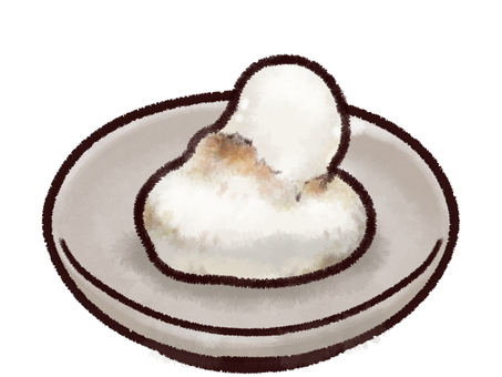 丸餅・正月・和食・冬の食べ物イラスト 丸餅・正月・和食・冬の食べ物イラスト 焼き餅,もち,正月,新年,冬,和食,日本食,鏡開き,炭水化物,料理のイラスト素材