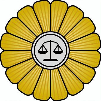 弁護士バッジのカラーアイコン・マーク 弁護士,バッジ,バッヂ,アイコン,ゴールド,グラデーション,法律,法律相談のイラスト素材