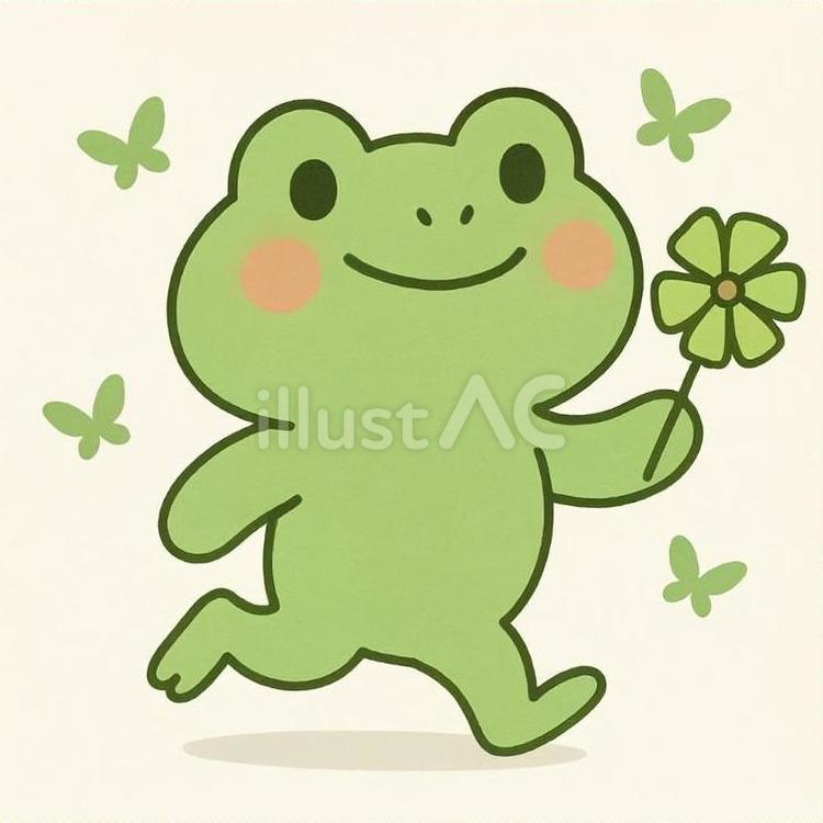 INFPカエル mbti,infp,カエルのイラスト素材