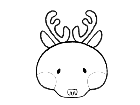 Childcare illustration reindeer, JPG and PNG Childcare illustration reindeer, reindeer, animal, hand drawn, JPG and PNG