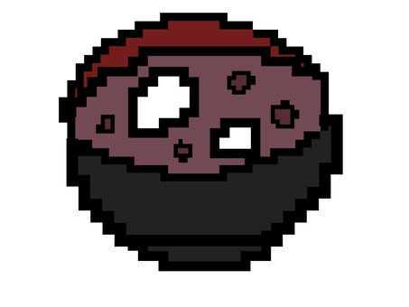 ドットのおしるこ おしるこ,ドット,ぜんざい,餅,しるこのイラスト素材