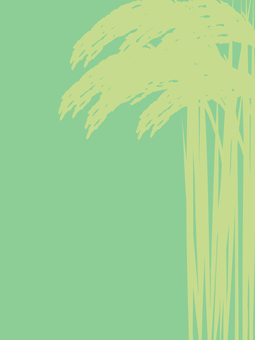 青々した緑の稲穂シルエット ine014 稲穂,青々,リアル,緑,お米,シルエット,ツートーン,ナチュラル,お洒落,自然のイラスト素材