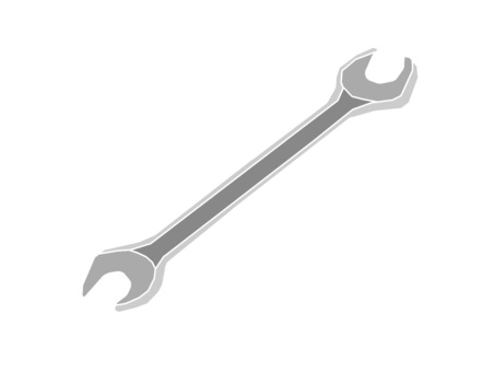 Impressive spanner icon, spanner, tool, props, JPG and PNG