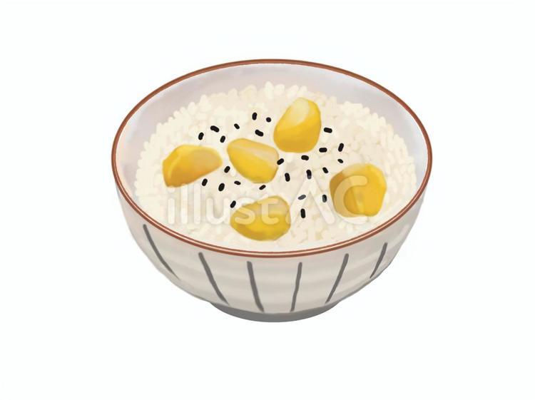 栗ご飯（A2） 栗ご飯,栗,食べ物のイラスト素材