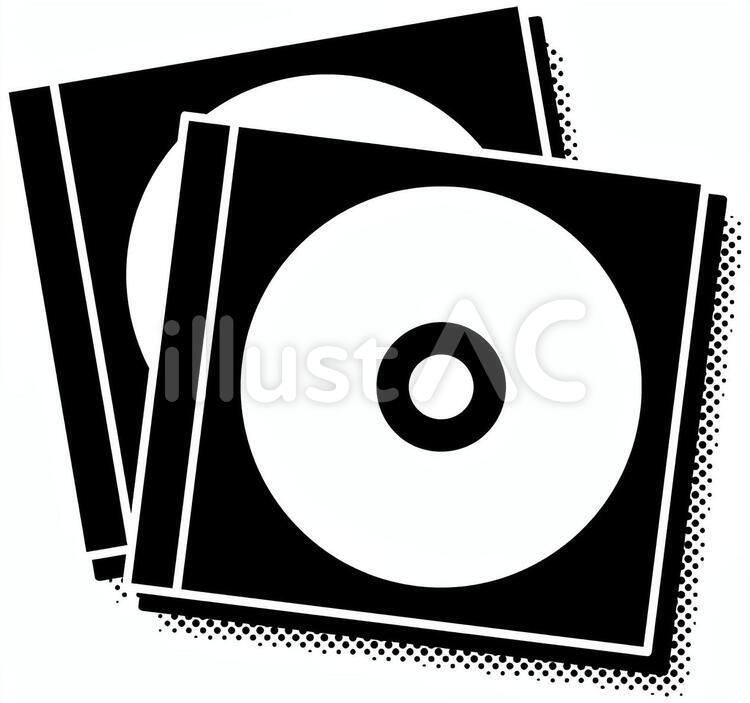 CD cd,円盤,データのイラスト素材