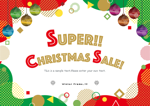 クリスマス　冬　フレーム　飾り クリスマス,冬,飾りのイラスト素材